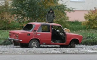 В Севастополе загорелись «Жигули»