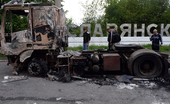 Нацгвардия возобновила обстрел Славянска с горы Карачун