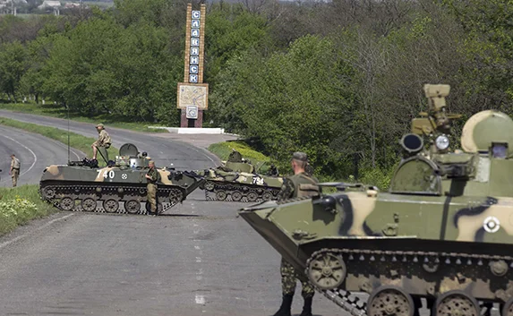 Ополченцы подбили украинский танк