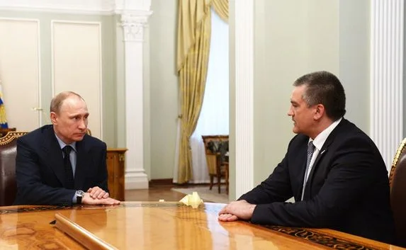 Путин встретился в Севастополе с Меняйло и Аксёновым