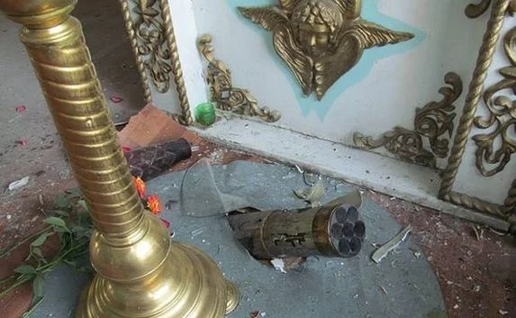 Под Донецком расстреляли храм. Трое погибших