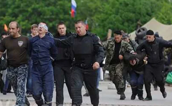 День независимости Украины в Донецке «отметили» парадом пленных