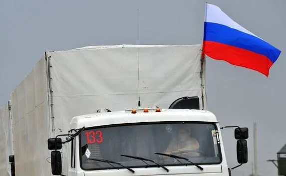 Второй гуманитарный груз въезжает в Украину