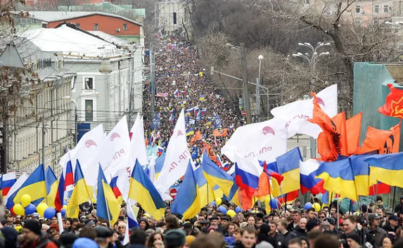 В Москве проходит оппозиционный «Марш мира»