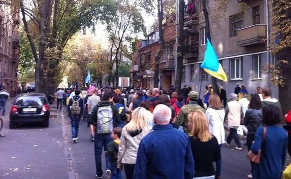 В Харькове проходит запрещённый «Марш мира»