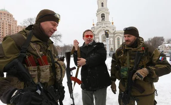 Охлобыстин в Донецке: Я готов воевать за ДНР