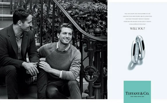 «Tiffany & Co.» рекламирует обручальные кольца для геев 