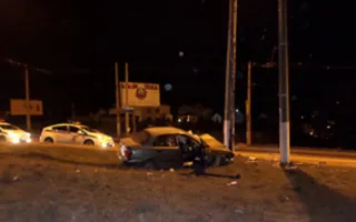 Водитель «Дэу» врезался в столб. Пострадали пять человек