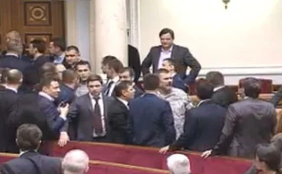 В Верховной Раде Украины снова подрались депутаты
