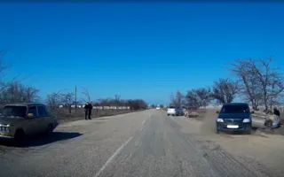 На трассе рядом с Качей перевернулся автомобиль