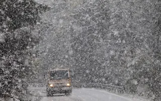 В Крыму начался снежный шторм