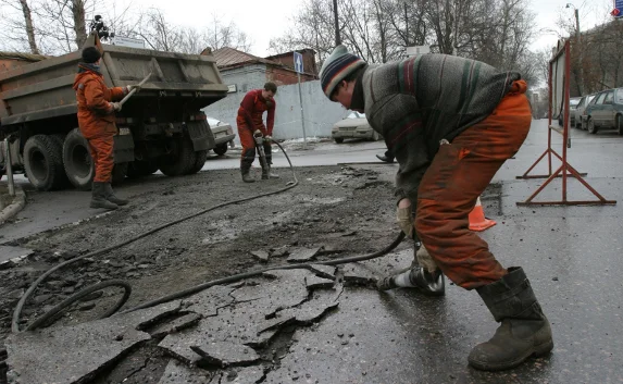 В Симферополе ямочный ремонт назвали «историческим моментом»