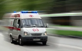 В Сакском районе скорая врезалась в машину полиции