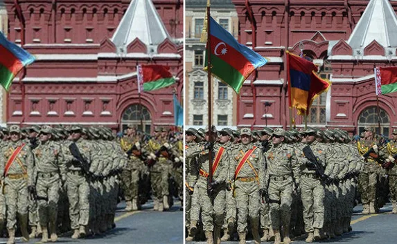 СМИ: Азербайджан неудачно отретушировал фото с парада Победы