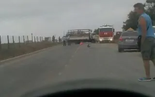 В Севастополе на «Молочке» столкнулись два грузовика