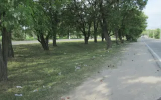 В Симферополе таксисты завалили мусором дорогу к аэропорту