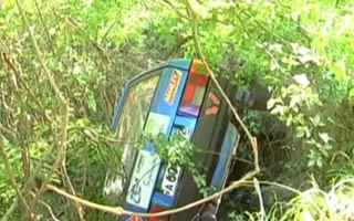 В Крыму автомобиль вылетел с трассы во время гонки
