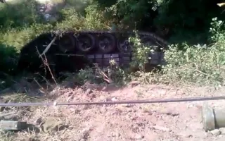 В Крыму при перевозке «уронили» танк