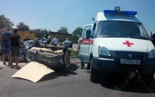 Под Белогорском «Москвич» «встретился» с иномаркой