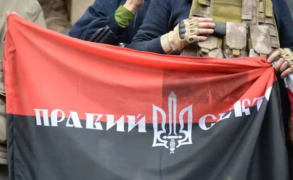 В западной Украине подожгли офис «Правого сектора»