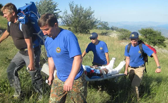 В Крыму парапланерист сломал ногу