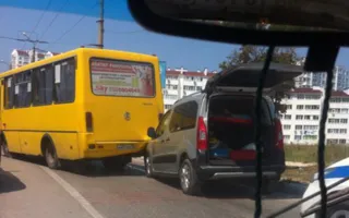 В Севастополе на Руднева из-за аварии образовалась пробка