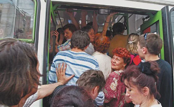 Севастополец пожаловался на переполненный транспорт
