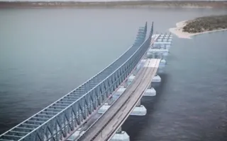 В Сети появилось видео будущего Керченского моста