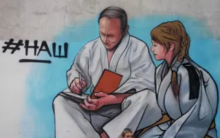​Граффити с Путиным и Поклонской появилось в Ялте