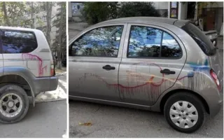 В Севастополе на проспекте Острякова орудуют «авто-вандалы»