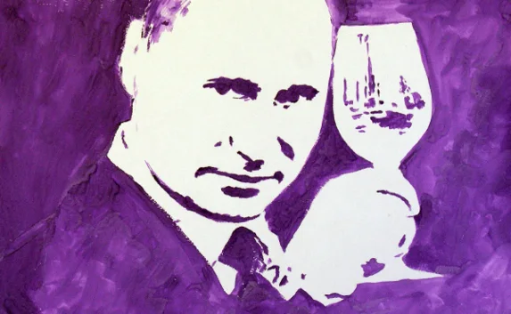 Художница нарисовала портрет Путина... грудью