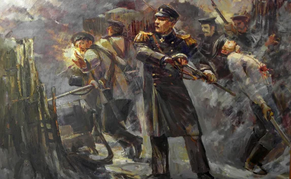 ​Художники устроили пленэр на фоне военно-исторического фестиваля
