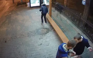 Видеокамера сняла вандалов на «умной» остановке 
