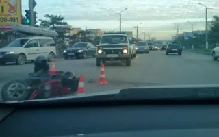 Автомобиль сбил мопед на проспекте Генерала Острякова