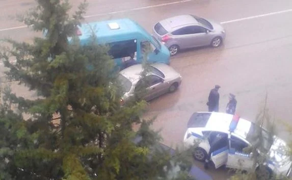 Напротив «Приветливого» попала в аварию маршрутка