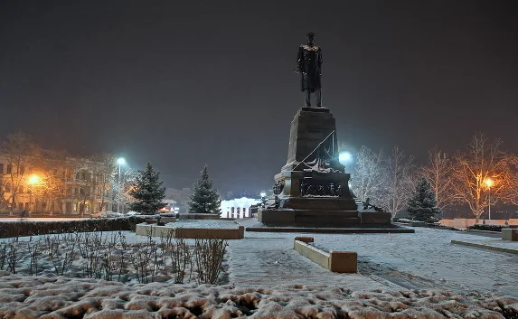 Как Севастополь со снегом подружился