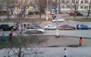 Сразу пять автомобилей столкнулись на «Техничке»