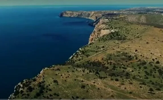 Гору Кая-Баш на Фиоленте показали с высоты птичьего полёта