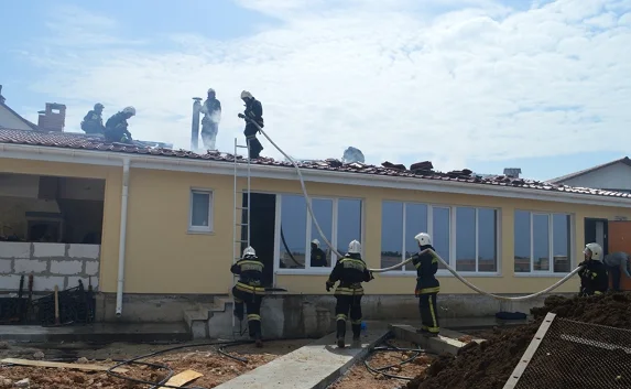 В Казачьей бухте горел частный дом