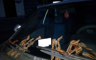 Севастопольцы возмущены авто, увешанными георгиевскими лентами