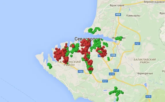 Севастополь обесточен наполовину