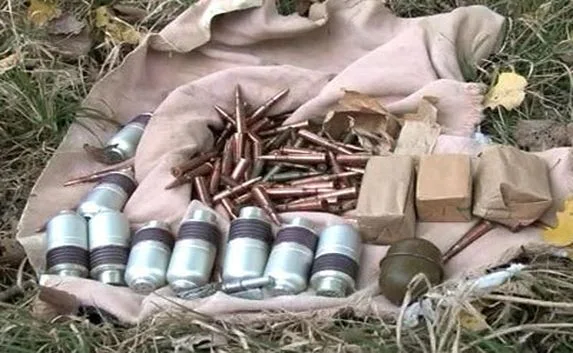 Житель Крыма обнаружил в лесополосе тайник с боеприпасами 
