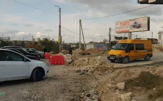 Стрелецкий авторынок оказался за «перекопом» — фото последствий