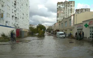 Гагаринский район превратился в Венецию (фото, видео)