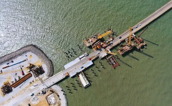Строители Керченского моста ставят рекорды в свайных работах