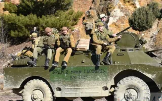 Реконструкция советско-афганского боя состоялась вблизи горы Гасфорта