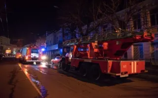Ночью в центре Симферополя горел жилой дом 