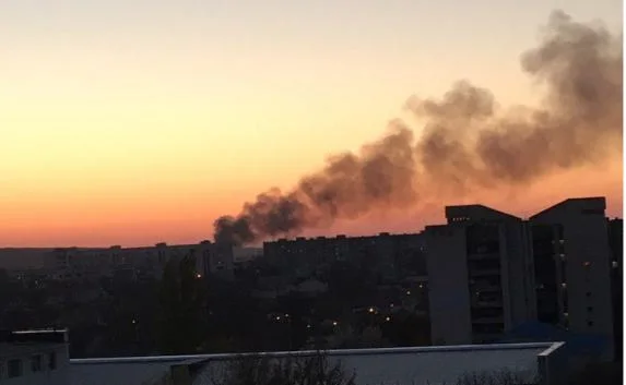 В Симферополе горела птицефабрика «Южная» (фото)