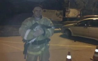 На пожаре в Крыму спасли павлина (фото)