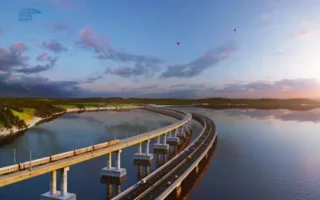 Крымский мост соединит берега Керченского пролива осенью